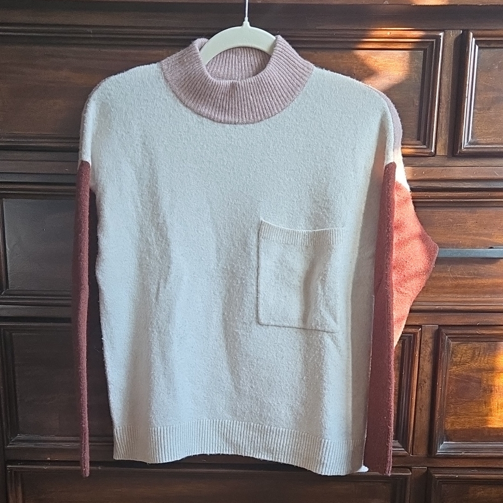 Madewell Pink Ribbed Sweater